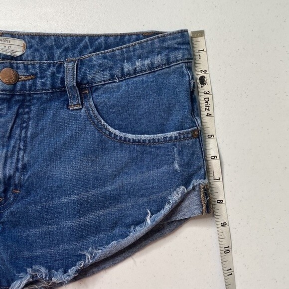 Free People Irreplaceable Cut Off Shorts Distressed Fray - Picture 11 of 12